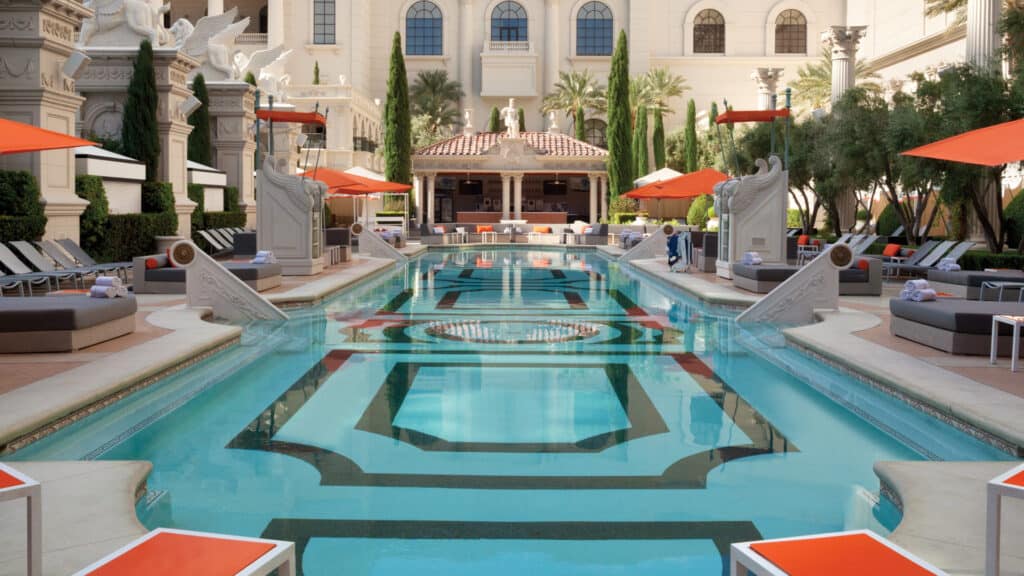 Venus pool at Caesars Palace Las Vegas Garden of the Gods Pool Oasis