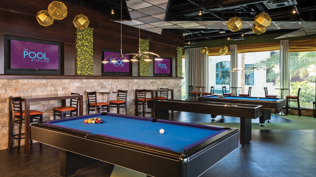 The LINQ Pool Game Room