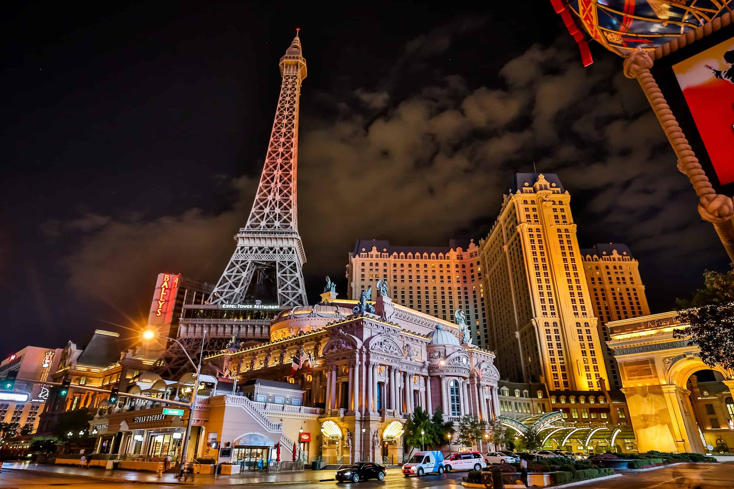 Room with best view from Paris Hotel & Casino Las Vegas Burgundy