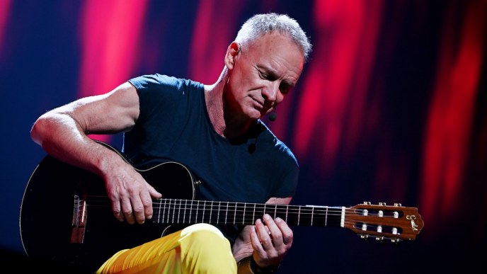 Sting Playing Guitar
