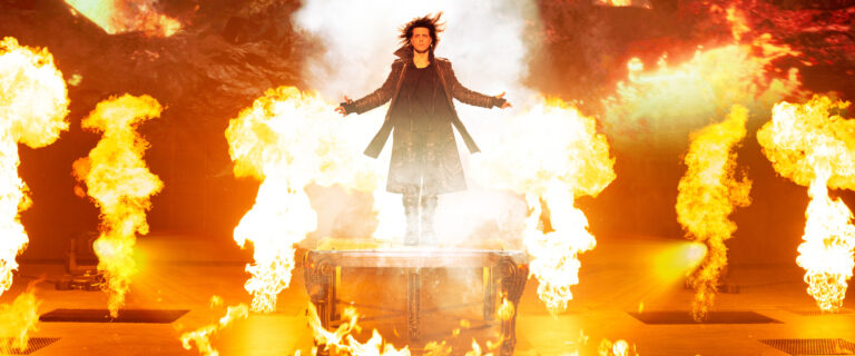 Criss Angel Fire on Stage