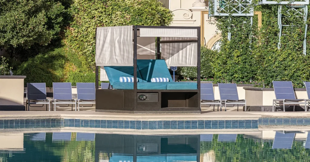 Paris Las Vegas Pool Daybed