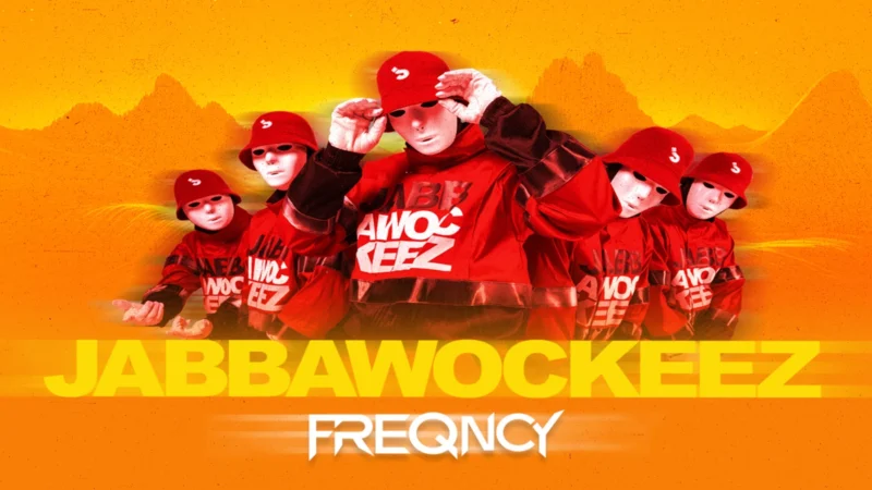 Masked dancers from Jabbawockeez performing on stage at MGM Grand in Las Vegas