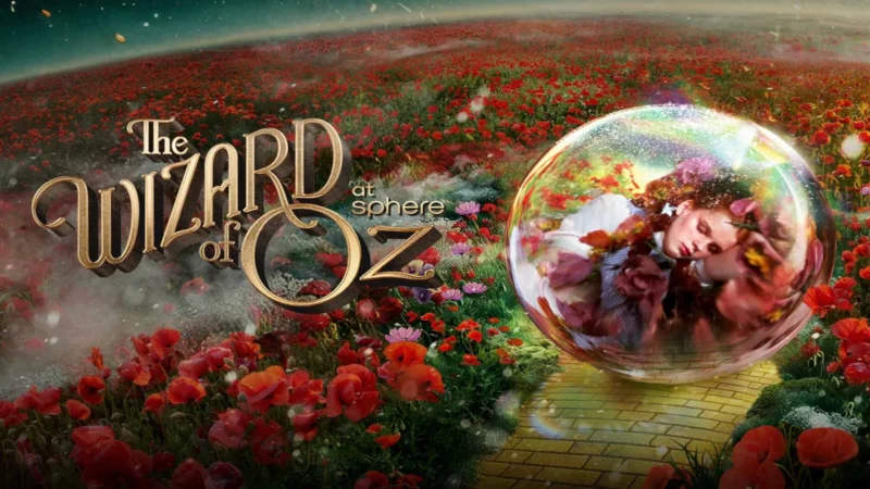 The Wizard of Oz immersive visual presentation inside the Sphere in Las Vegas