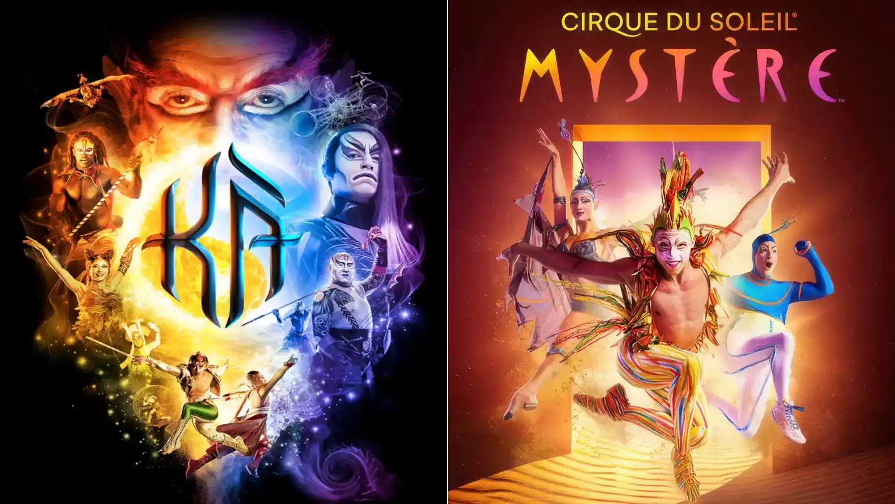 KÀ vs Mystère by Cirque du Soleil Las Vegas show comparison