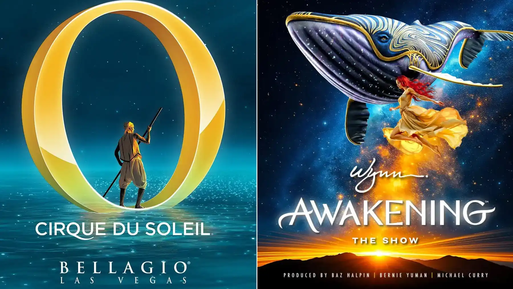 O by Cirque du Soleil vs Awakening Las Vegas show comparison