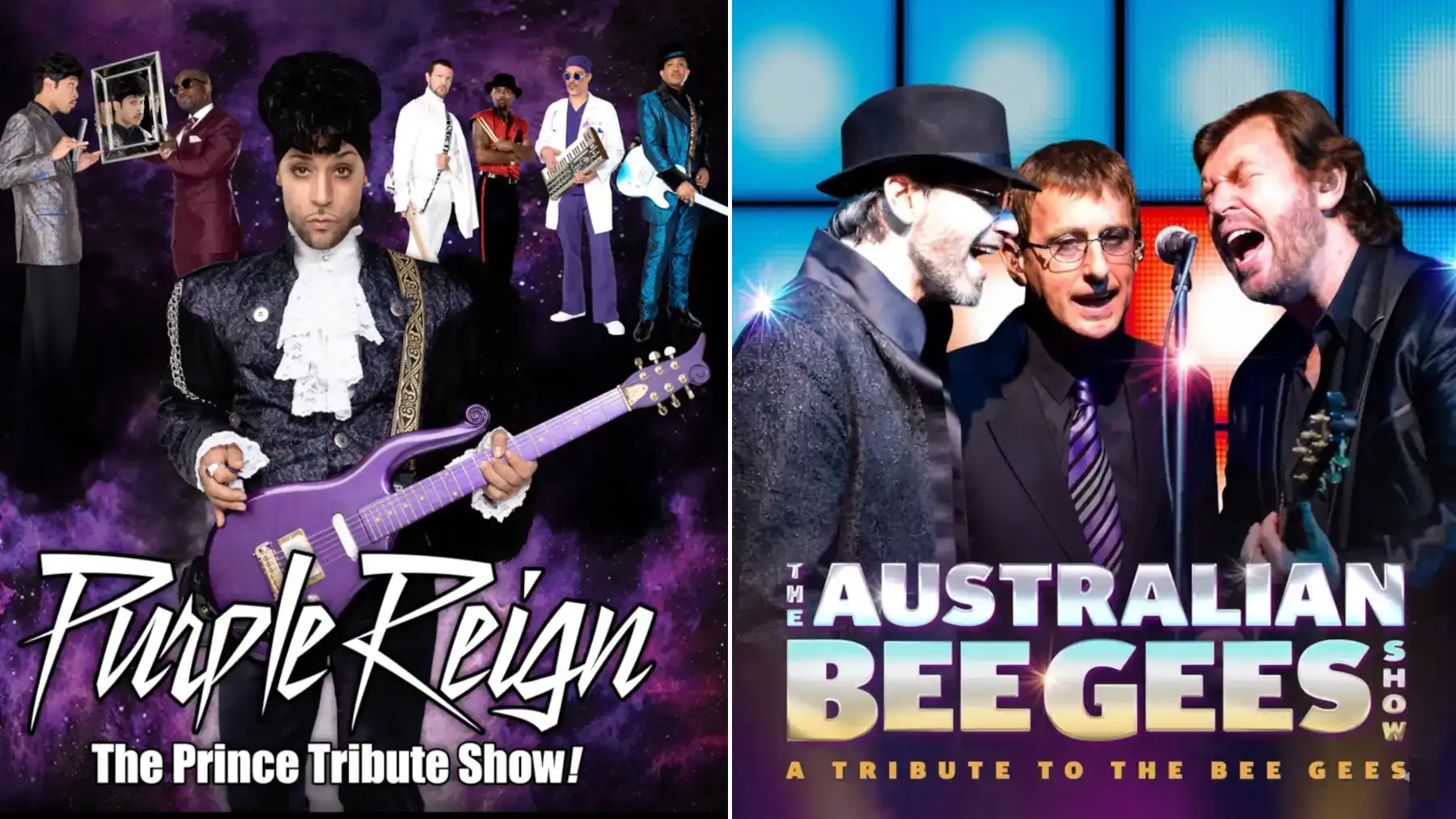 Purple Reign vs The Australian Bee Gees Show Las Vegas tribute show comparison