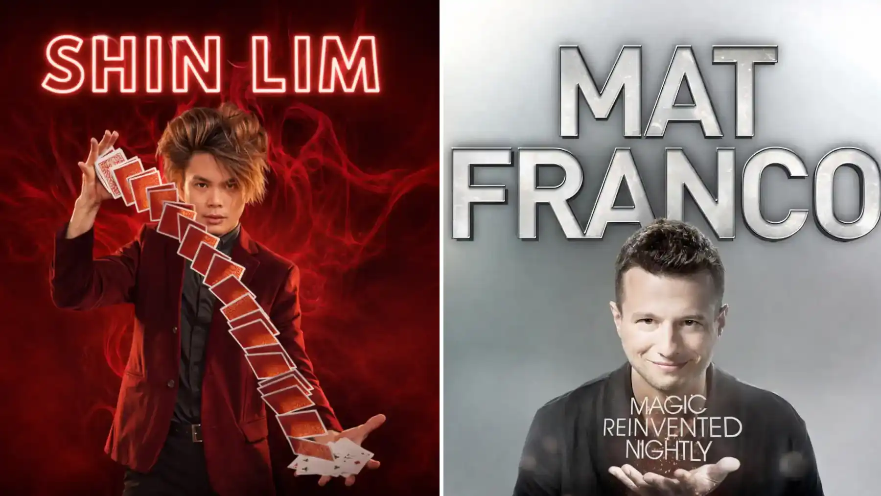 Shin Lim vs Mat Franco Las Vegas magic show comparison