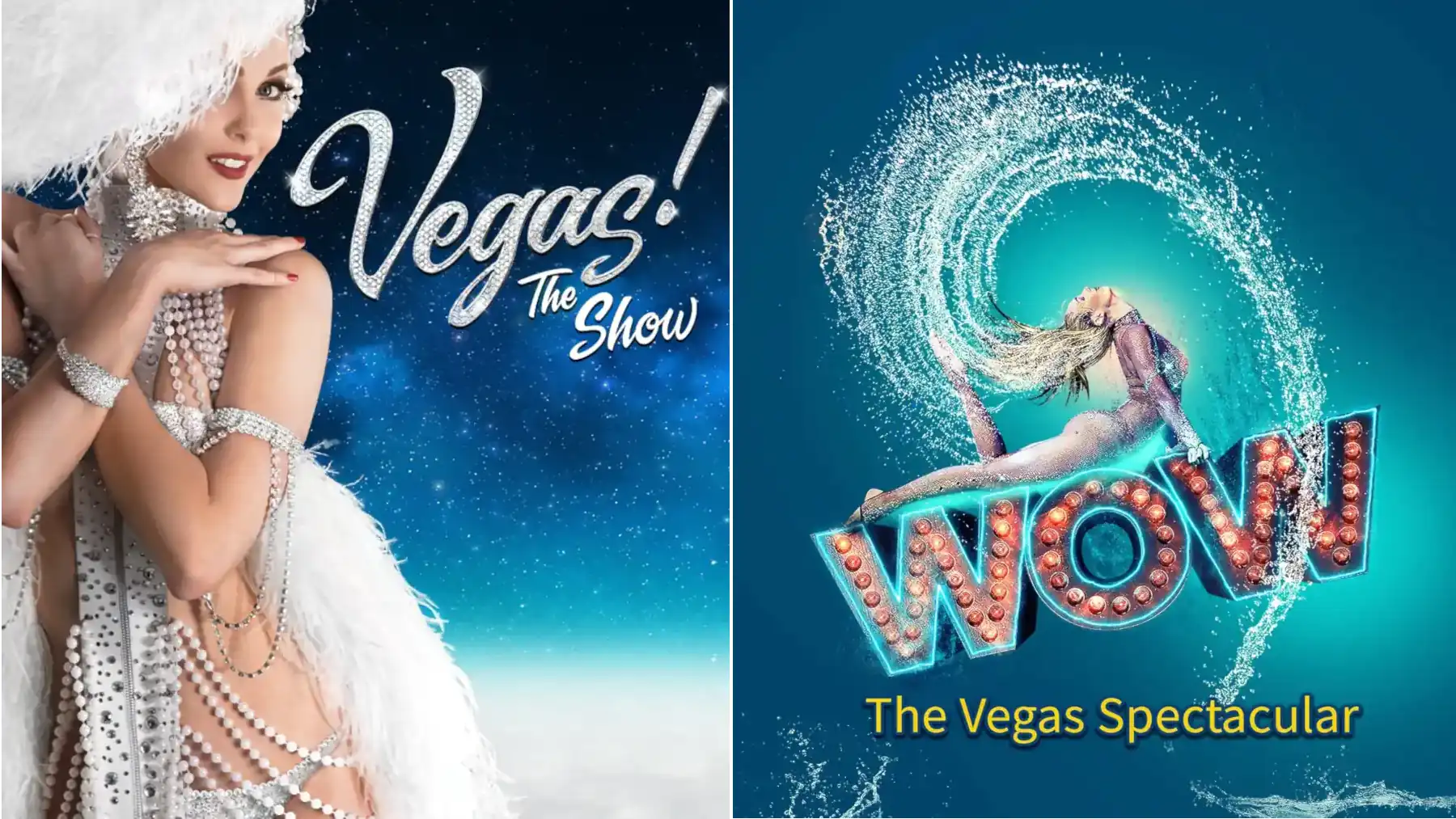 VEGAS! THE SHOW vs WOW The Vegas Spectacular Las Vegas show comparison