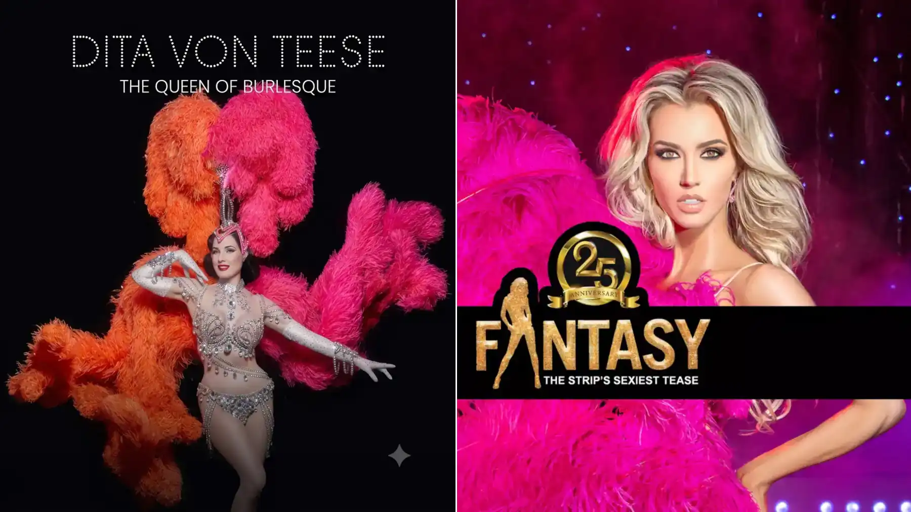 Dita Von Teese vs Fantasy Las Vegas show comparison