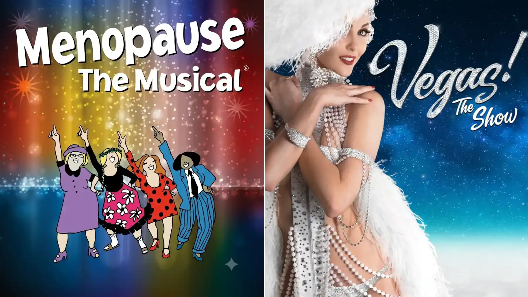 Menopause The Musical vs VEGAS! THE SHOW Las Vegas comparison