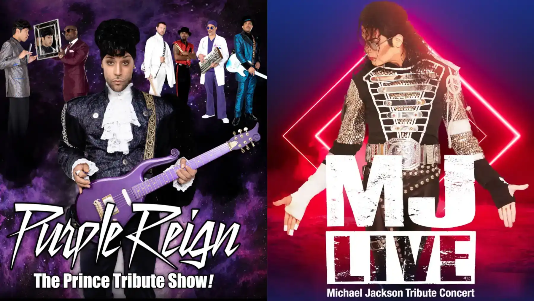 Purple Reign vs MJ Live Las Vegas tribute show comparison