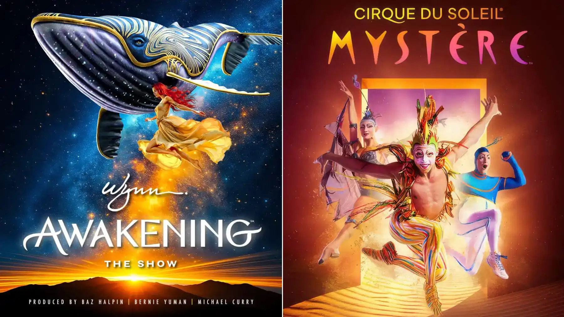 Awakening vs Mystère Las Vegas show comparison
