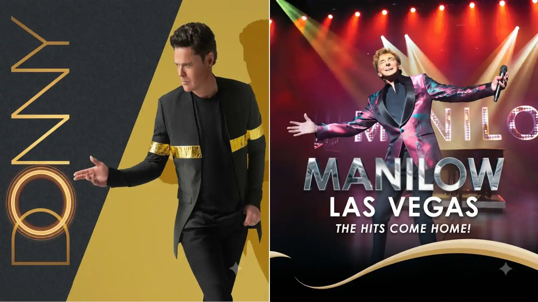 Donny Osmond vs Barry Manilow Las Vegas headliner comparison