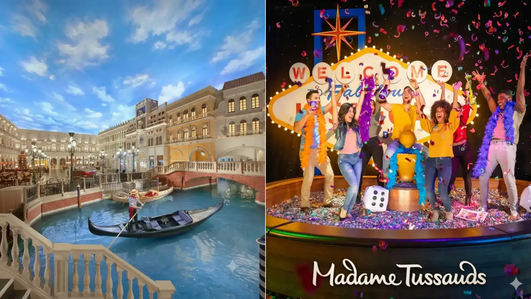 Gondola Rides at The Venetian and Madame Tussauds Las Vegas