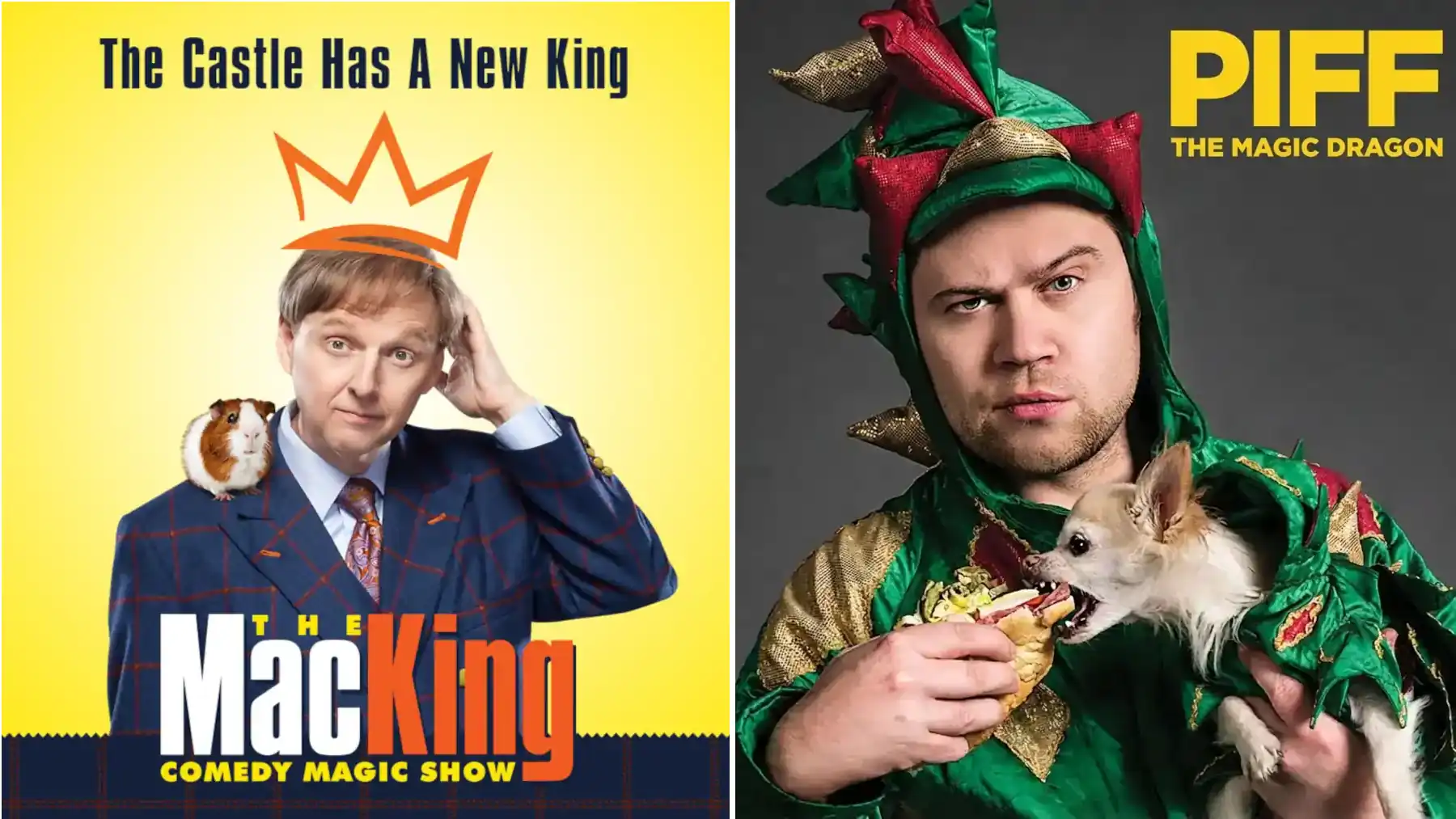 Mac King and Piff the Magic Dragon Las Vegas show comparison