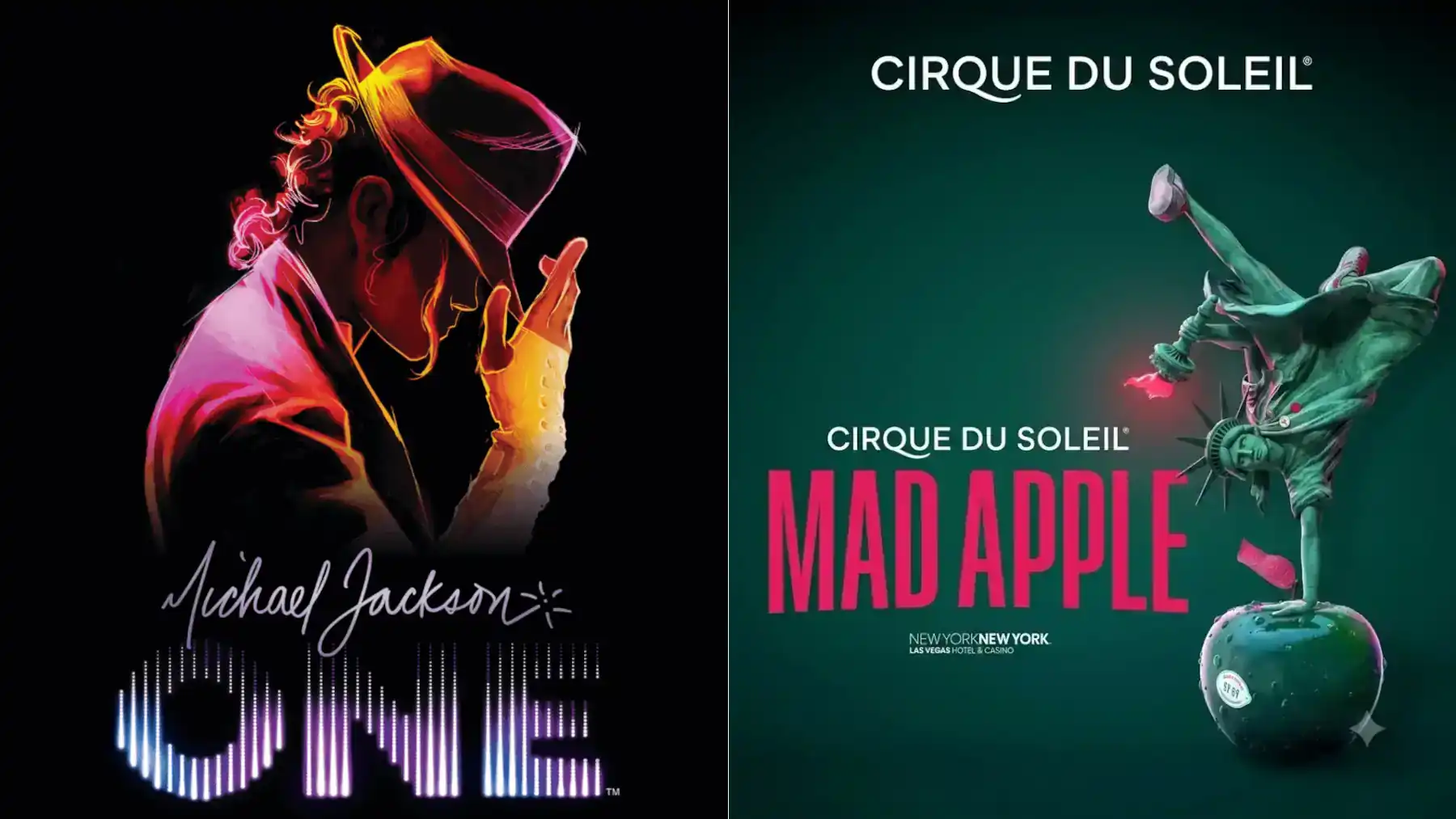 Michael Jackson ONE vs Mad Apple Cirque du Soleil comparison