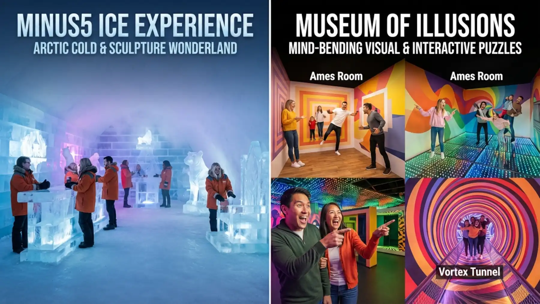 minus5 Ice Experience and Museum of Illusions Las Vegas
