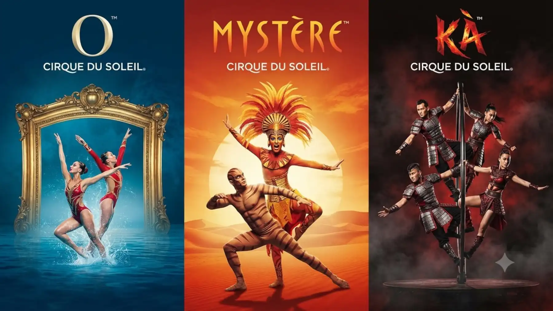 O vs Mystère vs KÀ Cirque du Soleil Las Vegas comparison