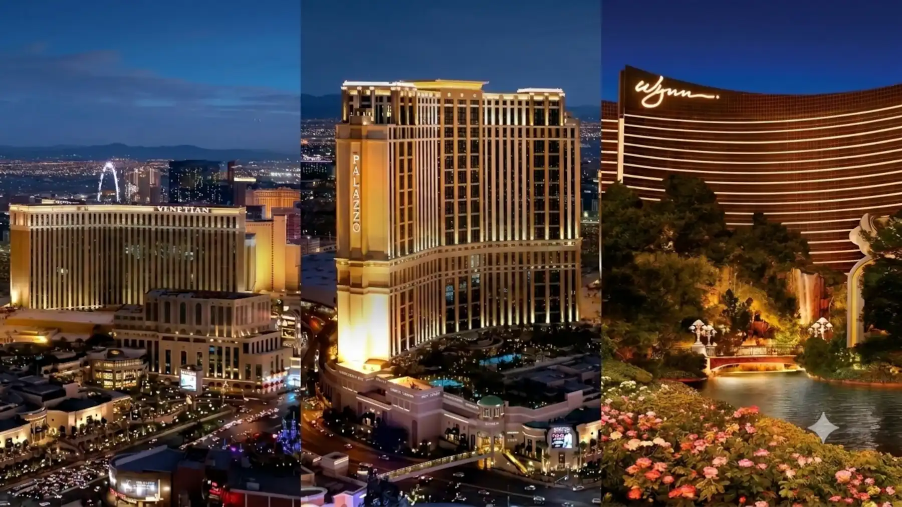 Venetian Palazzo and Wynn Las Vegas hotel comparison