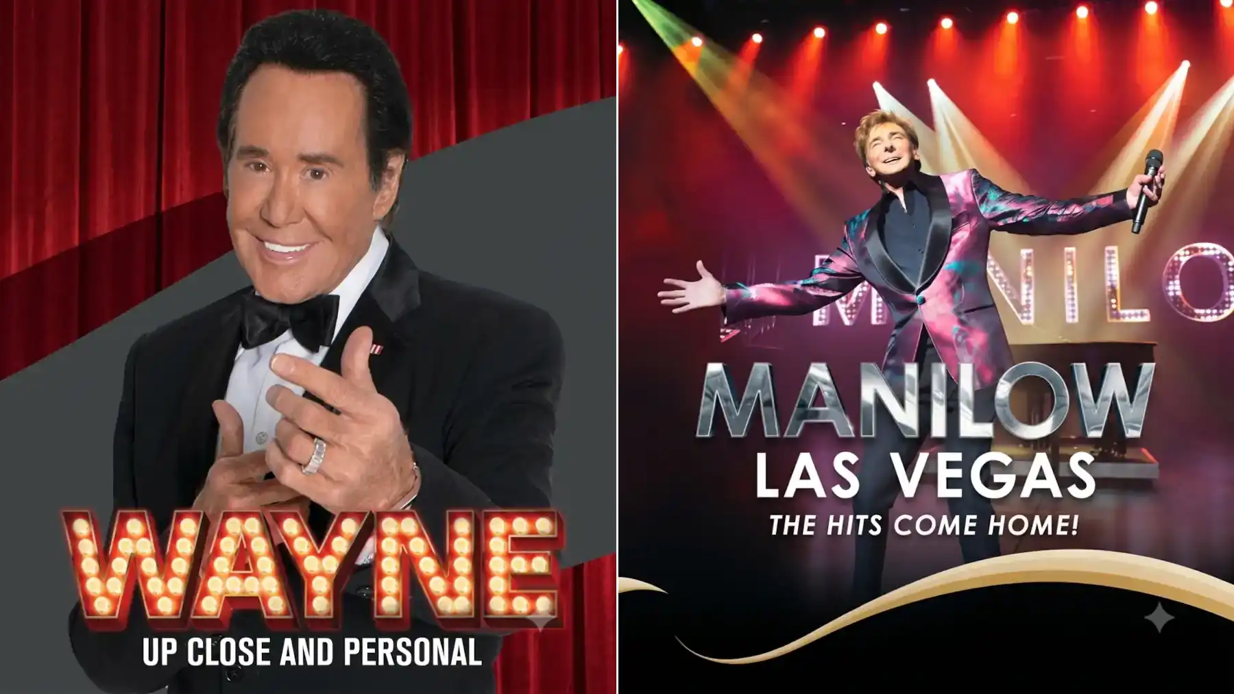 Wayne Newton vs Barry Manilow Las Vegas headliner comparison